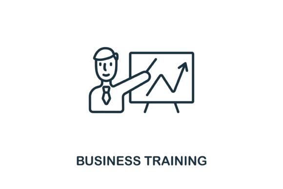 Business Training Icon: A Versatile Design Element for Modern Visual Communication