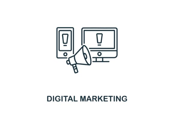 Digital Marketing Icon: Your Go-To Visual Tool for Modern Marketing Needs