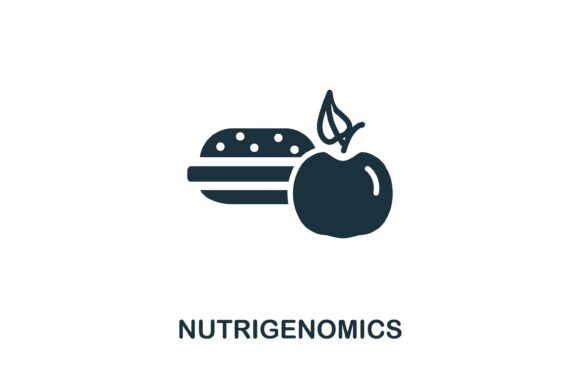 Nutrigenomics Icon: Biohacking Visuals