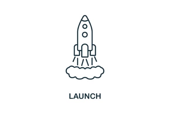 Strategic Use of the Launch Icon from Crowdfunding Collection for Effective Visual Communication